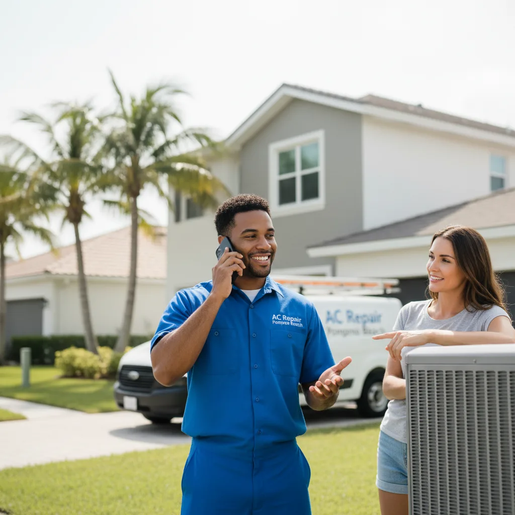 AC Repair Pompano Beach customer support in Rye